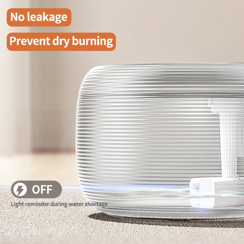 Smart 25dB Extremely Quiet BPA-Free Cat Water Dispenser Pet Water Fountain for Cats and Dogs Built-in LED Light(White)